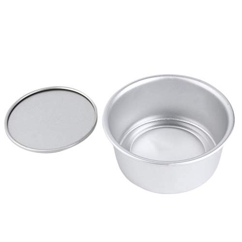 Silver Light and Handy 16.5x16.5x7.5cm 6 Inch Aluminum Alloy Round Cake Mold Cake Tool Baking Tool Baking Mould Pan Bakeware Tool