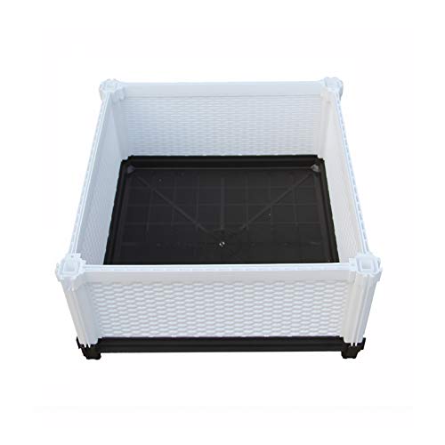 YINGJI Quadratische Blumenkiste Pflanze Wachsen Kiste Garten Pflanzkiste...