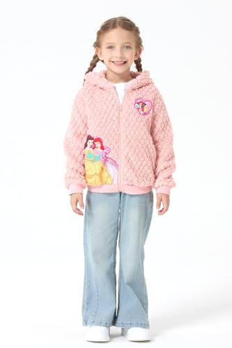 Image of Disney Girl /Boy Fleece Jacket Zipper Sherpa Fuzzy Hoodie Winter Coat 2-13Y