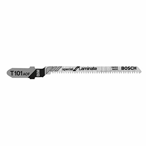 Bosch T101AOF 5-Piece 3-1/4 In. 20 TPI Special for Laminate T-Shank Jig Saw