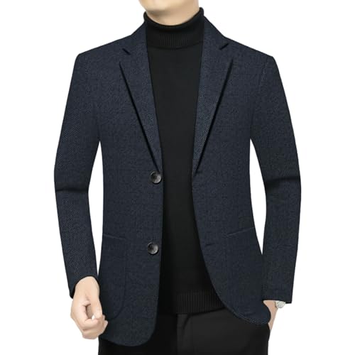 Blazer décontracté pour homme veste veste de costume casual coton élégante gris