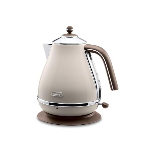 De'Longhi KBOV 2001.BG Tetera eléctrica, 2000 W, Acero Inoxidable, Beige