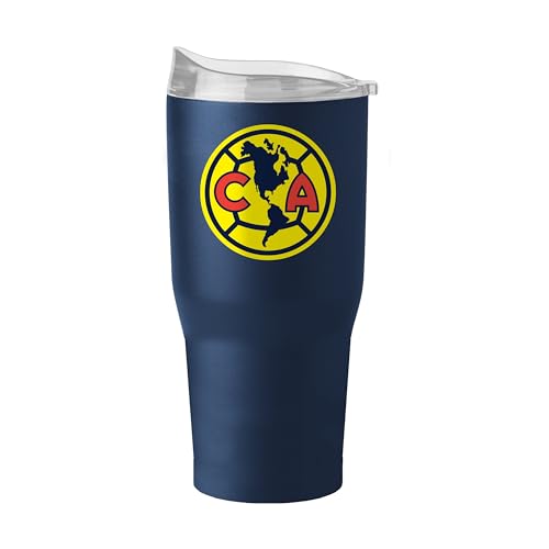 Logo Brands FC 30oz Flipside Powder Coat Stainless Steel Tumbler - Insulated, Keeps Drinks Hot/Cold for Hours, High Lip Slider Lid