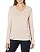 Carhartt Relaxed Fit Midweight Long Sleeve V-Neck T Shirt Ash Rose