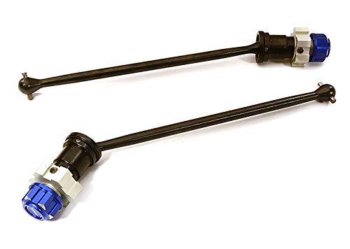 INTEGY Universal Drive Shafts With Stub Axles (2) - Heavy Duty Upgrade For Traxxas 8S X-Maxx 4X4