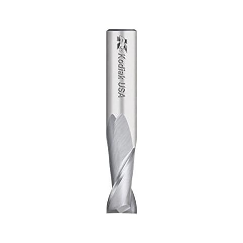 Kodiak Cutting Tools KCT129732 USA Made Solid Premium Carbide End Mill, 2 Flute, 1/4" Shank, 3/4" Length of Cut, 2-1/2" Overall Length, 1/4" Diameter Cover