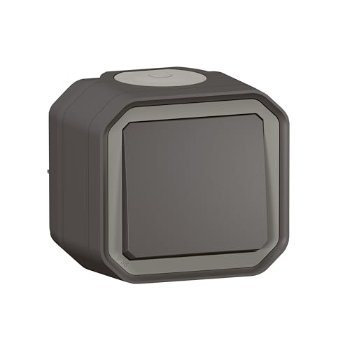 Interrupteur ou va-et-vient LEGRAND étanche Plexo 10AX 250V~ IP55 IK08 - Anthracite