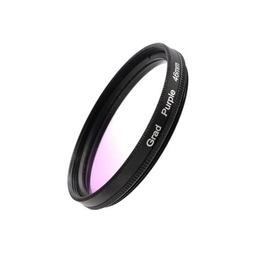 Filtro graduato universale - compatibile con obiettivi della fotocamera con filettatura filtro mm per fotografia di paesaggio e architettura 46 mm viola