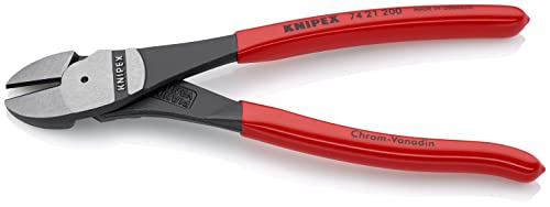 Alicates de corte diagonal KNIPEX de 200 mm con mangos recubiertos de plástico 6