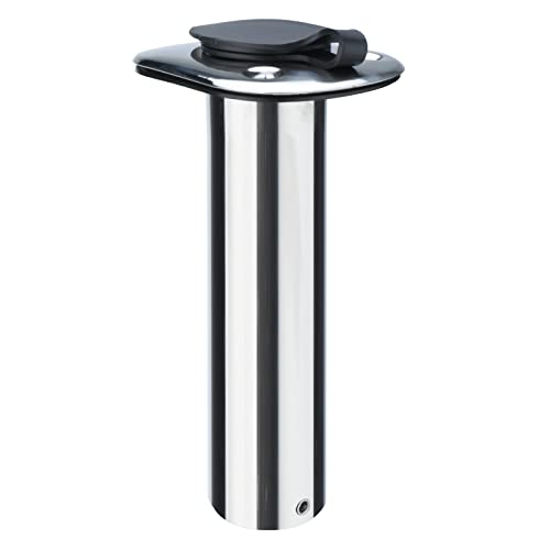 image for NovelBee 4pcs Boat Fishing Rod Holders,Stainless Steel Fishing Rod Rac