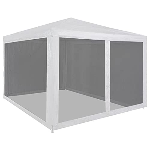 Homiuse Canopy Tent 10′X10′(3X3 M) Party Tent Canopies Gazebos & Pergolas Outdoor Canopy Carpas Para Fiestas Tents For Parties Outdoor Tent Screen Large Tent Beach Shade Tent Camping Canopy White #TOP5