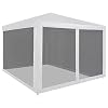 vidaXL Partytent Opvouwbaar met 4 Mesh Zijwanden 3×3 m Feesttent Tuin Tent