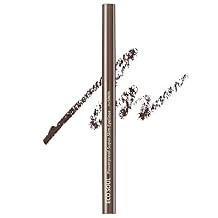 THESAEM Eco Soul Powerproof Super Slim Eyeliner - Smudge Proof Gel Eyeliner - Micro Precision Tip 2mm - Highly Pigmented & Long-lasting Eye Makeup Glides on Smoothly, 0.1g BR03 Teddy Brown