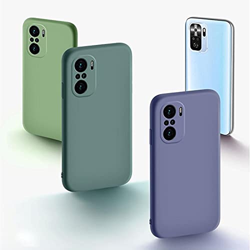 Image of TRUEUPGRADE Soft Silicone Slim Matte Liquid Silicone TPU Shockproof Slim Back Cover Case for Mi Redmi Note 10 Pro /Note 10 Pro Max (Blue)