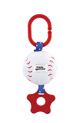 Little Sport Star Zippee with Crinkle & Teether Baseball Plush