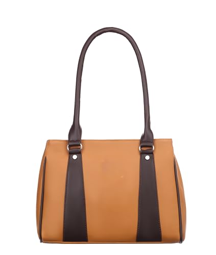 Image of Stylish Women Faux Leather Handbags Medium size 3 Comaprtment Office College Daily use Shoulder bag for Women