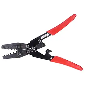 KTM Healthcare Crimping Stripper, High Carbon Steel + PVC Ratchet Pliers Tool Practicable Easy Durable for Electrician Tools for Industrial Hardware Tool