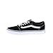 Vans Men's WardSneaker, Suede Canvas Black White, 9 M