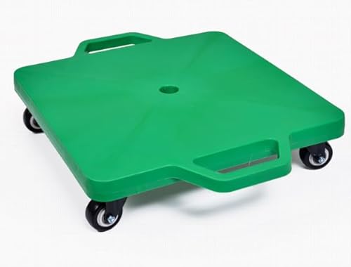 4輪スクーター プラスチック 回転キャスター付き 屋内および屋外子供スポーツ 家庭用感覚バランストレーニングデバイス (大きい,グリーン)