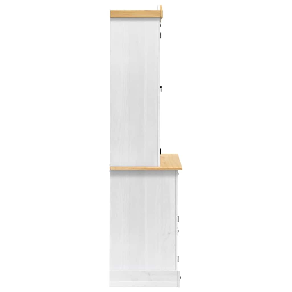 Hothingwell Biały bufet 100 x 48,5 x 179 cm Lita sosna