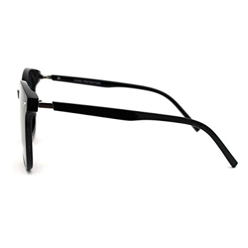 Round Boyfriend Style Horn Rim Hipster Plastic Sunglasses3