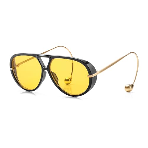 Oversized Aviator Sunglasses for Women, Fashion Large Big Frame Sun Glasses 2025 Designer Ladies Shades