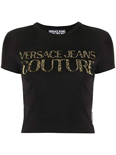 Preisvergleich Produktbild Versace Luxury Fashion Damen B2HVA7T336620K42 Schwarz T-Shirt / Frühling Sommer 20