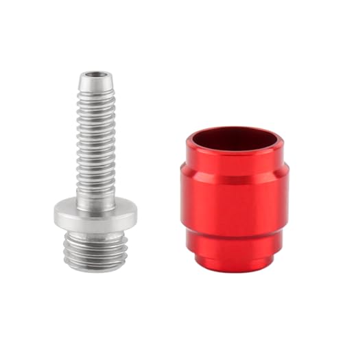 Sanmum 1 Set Bicycle Olive Head Kit Hydraulic Disc Brake Oil Needle, for Stealth-A-Majig Quick Release Hydraulic Disc Brake (Red)