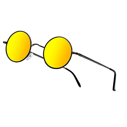 Image of Vintage Small Round Polarized Hippie Sunglasses for Men Women Circle Sun Glasses NP1002