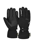 Reusch Gala Gore-Tex - Guantes de esquí para mujer, color negro y plateado, talla 7, impermeables, cálidos y elegantes, perfectos para esquiadoras que valoran la comodidad y el diseño.