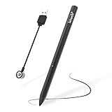POWER PRO Rechargeable Active Stylus Pen,Conductive Fiber Fine Point Tip Digital Pen Offers Handwriting Drawing on iPad,iPad pro,iphone,Samsung Tablet,Android Device,BLK