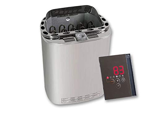 Poolprofi 9kW Combi Saunaofen inkl. externer Steuereinheit Cover