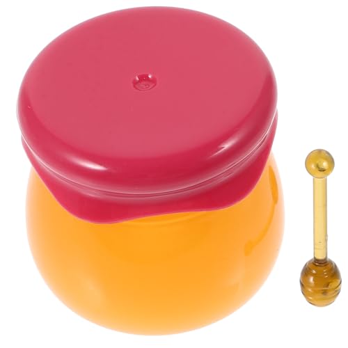 NUOBESTY Petit Pot à Soin des Lèvres Rechargeable 6 Cosmétique Vide en Plastique Rouge avec Cuillère Flacon à Crème Hermétique pour Voyage et Échantillons de Soins