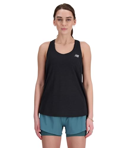 Image of New Balance Women's Athletics Tank Top, Black Heather, M