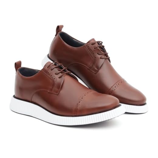 Sapato Casual Masculino Oxford Derby Premium Couro de Luxo, Mouro, 39