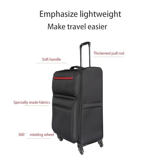 Durable Expandable 3-Piece Softside Luggage Set - Lightweight Travel Suitcases (20", 24", 28") with 360° Wheels and Combination Lock4
