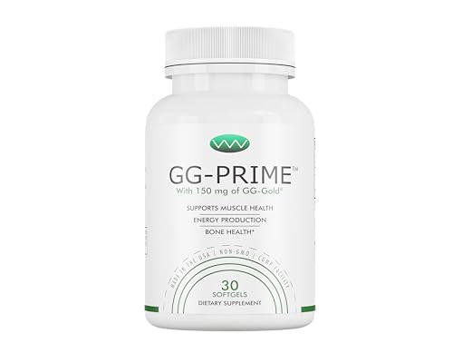 GG-Prime Geranylgeraniol Supplement 150mg GG-Gold from Annatto Supports CoQ10 Production Muscle & Bone Health 30 Softgels