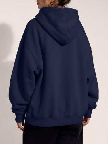 Image of Trendy Queen Women Oversized Hoodies Fall Outfits | Gentle Skin Feel, Aesthetic Drop Shoulder, Large Kangaroo Pocket, Seamless Daily Outfit Match
