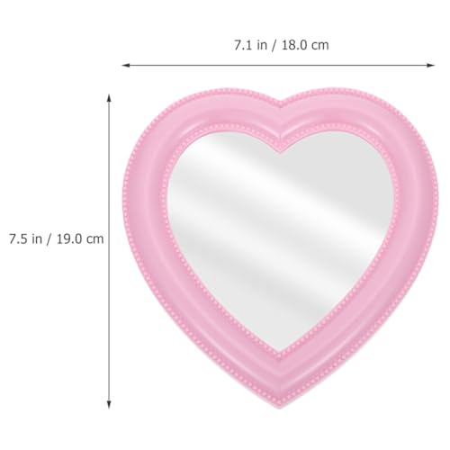 Espejo Cosmético de Mesa Corazón ibasenice Juego 2 pzas miniatura 2