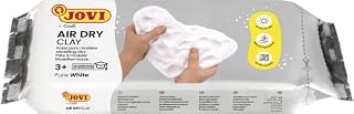 Jovi Air Dry - Sculpting Paste, Air Drying Without Oven, Pure White, Easy to Clean, 1 Kilo (86)