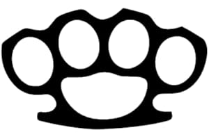 Brass Knuckle Self Defense Decal