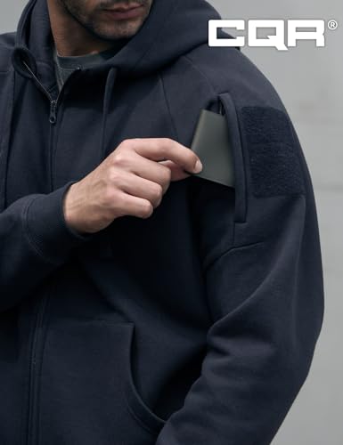 CQR Men's Winter Fleece Pullover Hoodies, Thermal Long Sleeve Hooded Sweatshirt, Cotton-Blend Outdoor/Tactical Shirts4