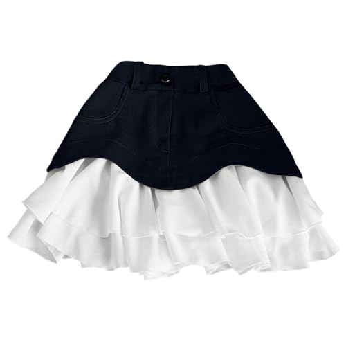 Falda maxi asimétrica plisada de cintura alta y corte elegante 5