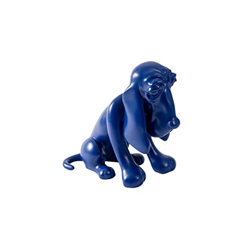 Statue animal décoratif chien or figurine sculpture maison bureau