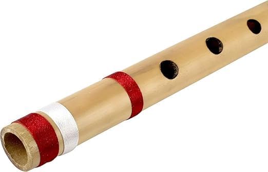 Image of GIRLYZ ATTIRE Wooden Bamboo Flute - Professional Musical Instrument for Beginners and Kids (STRAIGHT BASURI) (Pack Of (1)