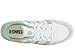 K-Swiss Women's Court Palisades Sneaker, White/Canary Green/Frosty Green/Champagne Gold, 8 M
