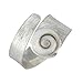 Silverly Anillo Mujeres en Plata de Ley 925 Banda Larga Concha Ojo de Shiva Ajustable Imagen de Silverly Anillo Mujeres en Plata de Ley 925 Banda Larga Concha Ojo de Shiva Ajustable