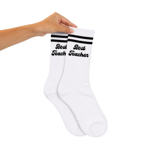 Crewzies Best Teacher Socks for Women, Teacher Appreciation Gift - image 4