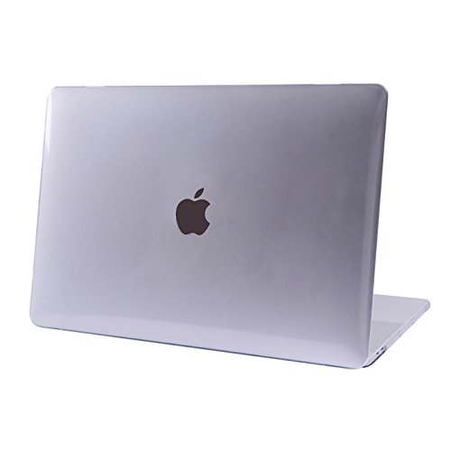 HDE Clear Plastic Hard Shell Case for MacBook Pro 15 Inch Touch Bar (2016,2017,2018, 2019 Release Models: A1707/A1990), Clear