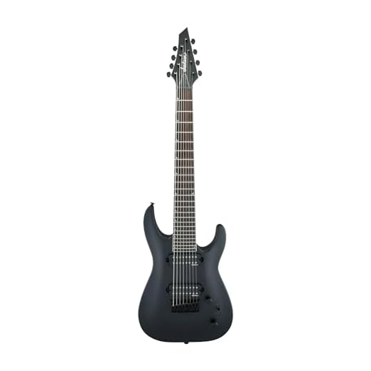 Jackson JS Series Dinky JS32-8 - Satin Black with Amaranth Fingerboard